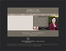 Tablet Screenshot of janicelee.com